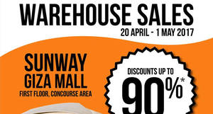 Featured image for Times Bookstores up to 90% off warehouse sale at Sunway Giza from 20 Apr – 1 May 2017