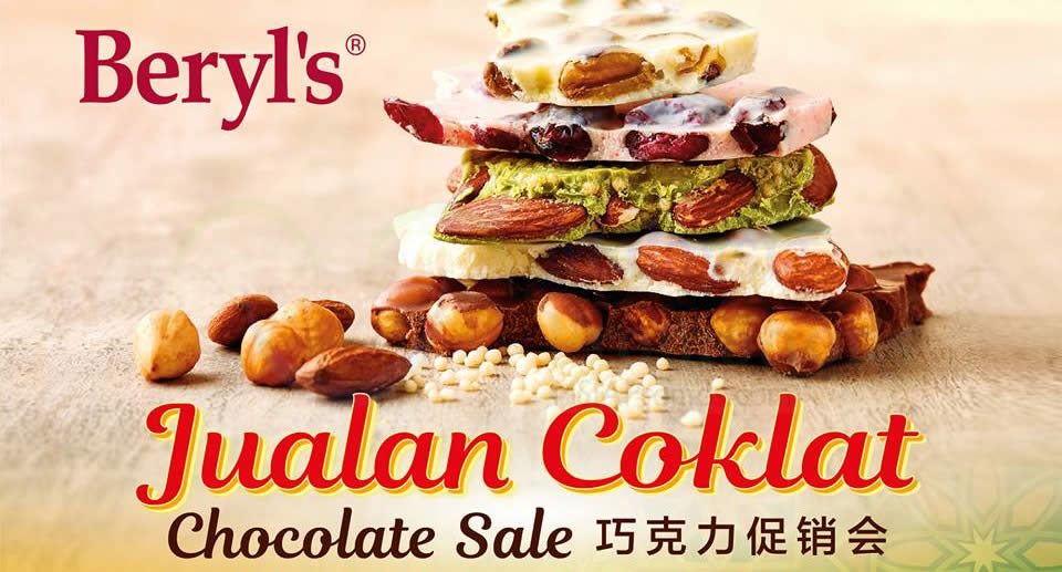 Featured image for Beryl's chocolate warehouse sale at Selangor from 26 Jan - 14 Feb 2018