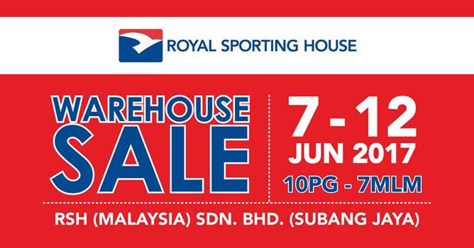 Featured image for Royal Sporting House warehouse sale is BACK! From 7 - 12 Jun 2017