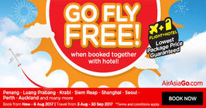 Featured image for Air Asia Go: Fly FREE when booked together with hotel! Book from 31 Jul – 6 Aug 2017
