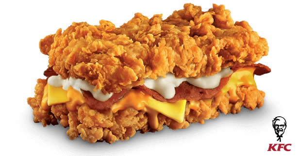 Featured image for KFC's Zinger Double Down burger is BACK! From 13 Jul 2017 for a limited time
