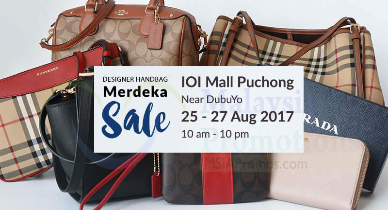 Featured image for Haute Style: Up To 50% off Designer Handbag Sale at IOI Mall Puchong! From 25 - 27 Aug 2017