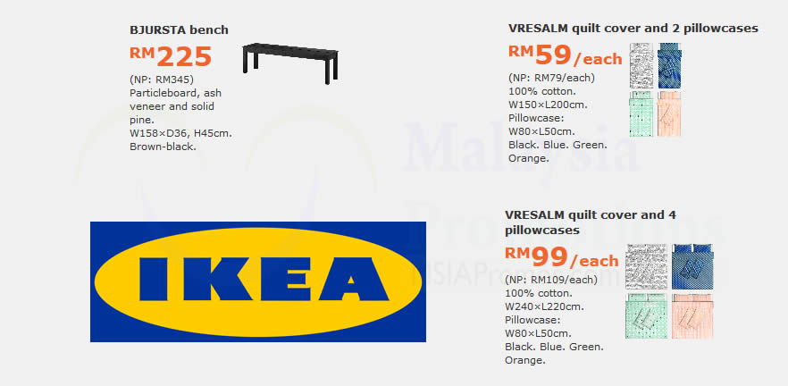 Featured image for IKEA: Grab savings of up to RM120 on selected items! Valid from 7 - 30 Aug 2017