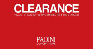 Featured image for (EXPIRED) Padini: RM6 onwards clearance SALE at The Starling & One Borneo KK! From 19 – 31 Aug 2017