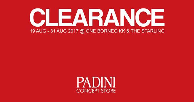 Featured image for Padini: RM6 onwards clearance SALE at The Starling & One Borneo KK! From 19 - 31 Aug 2017