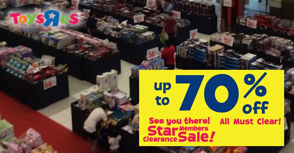 Featured image for Toys "R" Us: Star members clearance sale - Up to 70% off! From 2 - 8 Aug 2017