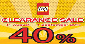 Featured image for Toys “R” Us: Selected LEGO sets are going at 40% off at all outlets! From 11 Aug – 4 Sep 2017