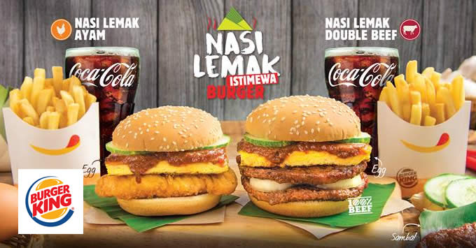 Featured image for Burger King launches NEW Nasi Lemak Istimewa Burger! From 29 Sep 2017