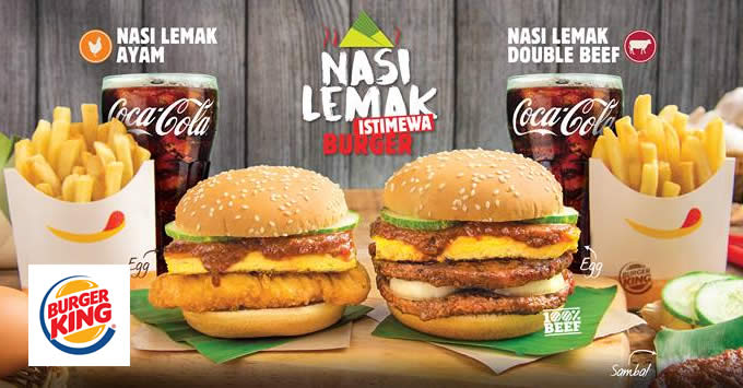 Burger King Launches New Nasi Lemak Istimewa Burger From 29 Sep 2017