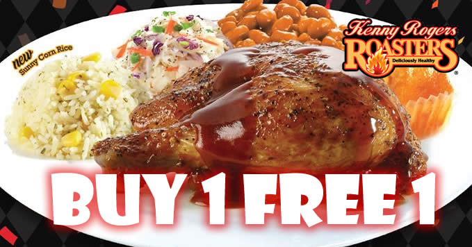 Featured image for Kenny Rogers ROASTERS: Buy 1 FREE 1 Victory meal! From 19 - 21 Sep 2017