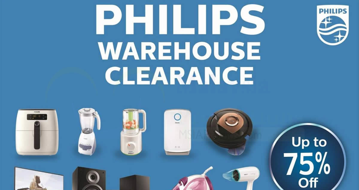 Featured image for Philips up to 75% OFF warehouse sale is back! From 6 - 8 Oct 2017