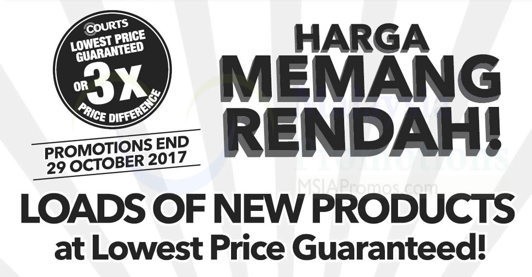 Featured image for Courts: Loads of new products at lowest price! From 27 - 29 Oct 2017