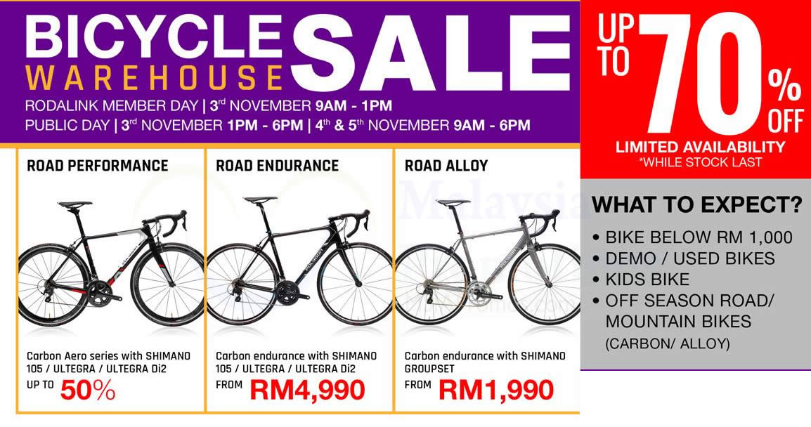 Featured image for Lerun Industries up to 70% OFF bicycle warehouse sale! From 3 - 5 Nov 2017