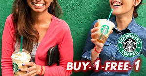 Featured image for (EXPIRED) Starbucks: Buy 1 FREE 1 Autumn and Christmas beverages on 2 Jan 2018, 5pm – 8pm!