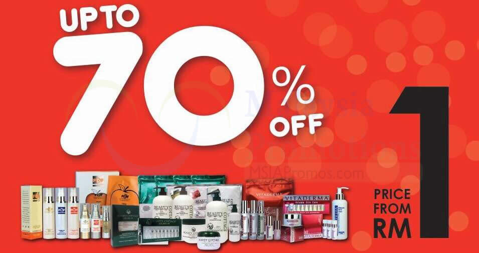 Featured image for Vitaderma, Beauty Cottage & Cell Tec Up to 70% off Beauty Warehouse Sale from 3 - 5 Nov 2017