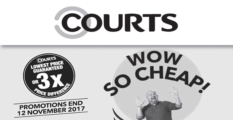 Featured image for Courts: Lowest prices guaranteed for home living products! From 10 - 12 Nov 2017