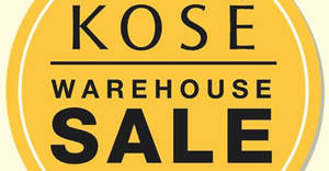 Featured image for KOSÉ up to 70% off warehouse sale! From 24 – 25 Nov 2017