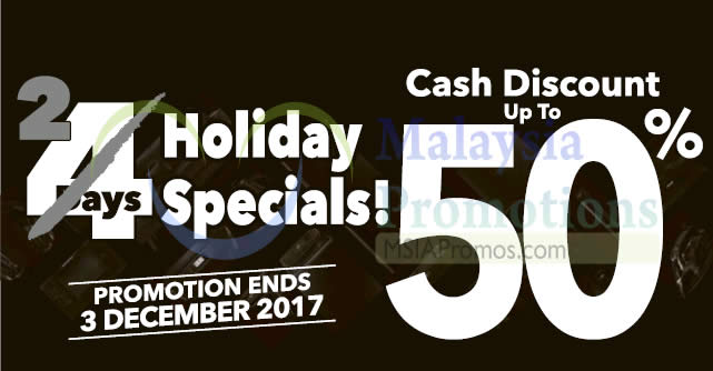 Featured image for Courts: Holiday Sale - Cash discount up to 50% OFF! From 2 - 3 Dec 2017