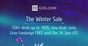 Featured image for GOG: Winter sale – up to 90% OFF on over 500 games! From 13 – 27 Dec 2017