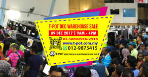 Featured image for T-Pot warehouse sale at Shah Alam on 9 Dec 2017