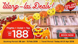 Featured image for (EXPIRED) Air Asia Go: Grab a vacation from RM188/pax (Return flights + Hotel + Tax)! Book by 28 Feb 2018