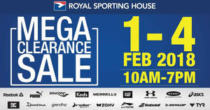 Featured image for (EXPIRED) Royal Sporting House: Warehouse sale is BACK – prices start from RM5! From 1 – 4 Feb 2018