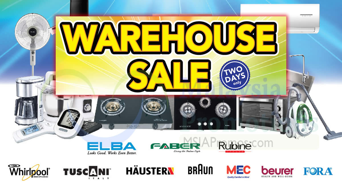 Featured image for Branded Electrical Appliances Clearance from 10 - 11 Mar 2018