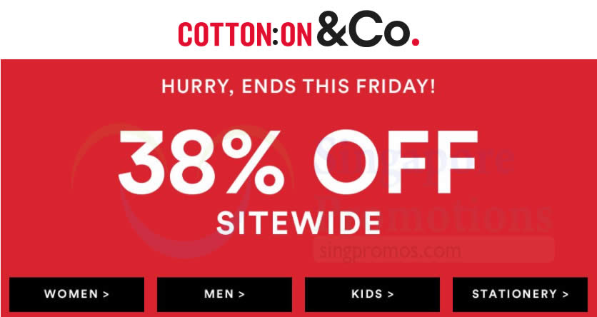 Featured image for Cotton On: 38% OFF reg-priced items of ALL brands (inc Body, Rubi, Typo, etc)! From 15 - 16 Feb 2018
