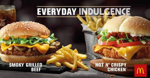 Featured image for McDonald’s: NEW Hot N’ Cripsy Chicken And Smoky Grilled Beef burgers! From 26 Mar 2018