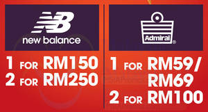 Featured image for (EXPIRED) New Balance & Admiral clearance sale at Sogo KL! From 29 Mar – 9 Apr 2018