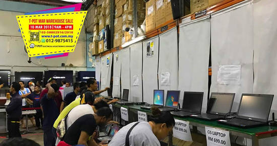 Featured image for T-Pot warehouse sale at Shah Alam on 10 Mar 2018