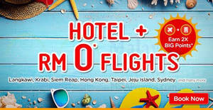 Featured image for Air Asia Go: Fly FREE when booked together with hotel! Book by 8 Apr 2018