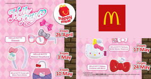 Featured image for (EXPIRED) McDonald’s: FREE Hello Kitty accessory with every Happy Meal purchase! Ends 30 May 2018