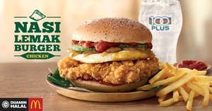 Featured image for McDonald’s: NEW Nasi Lemak Burger, Banana Delights & more available from 26 Apr 2018