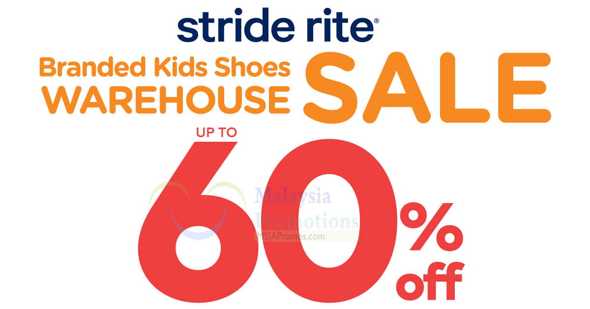 Featured image for Stride Rite: Up to 60% OFF warehouse sale at Pearl Point from 27 - 29 Apr 2018