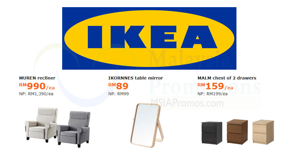 Featured image for IKEA: Enjoy savings of up to RM400 on selected items! Offers valid from 7 May - 3 Jun 2018