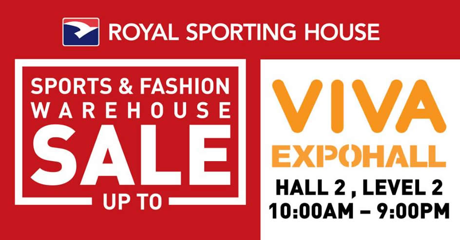 Featured image for Royal Sporting House sports & fashion warehouse sale from 6 - 10 Jun 2018