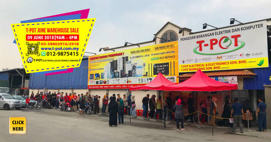 TPot warehouse sale 8 Jun 2018 TPot warehouse sale 8 Jun 2018