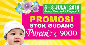Featured image for (EXPIRED) Pureen Warehouse Stock Promotion at SOGO from 5 – 8 Jul 2018