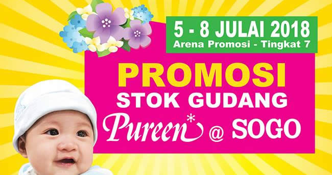 Featured image for Pureen Warehouse Stock Promotion at SOGO from 5 - 8 Jul 2018
