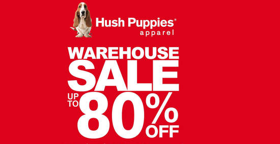 Featured image for Hush Puppies Apparel up to 80% off warehouse sale at Puchong from 29 Aug - 2 Sep 2018