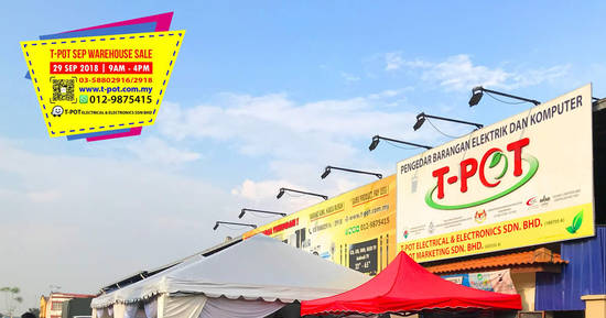 Featured image for T-Pot warehouse sale at Shah Alam on 29 Sep 2018