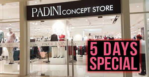 Featured image for Padini: 5-days special storewide sale at all outlets from 1 – 5 May 2019