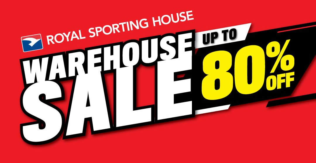 Featured image for Royal Sporting House up to 80% off warehouse sale from 2 - 6 Nov 2018