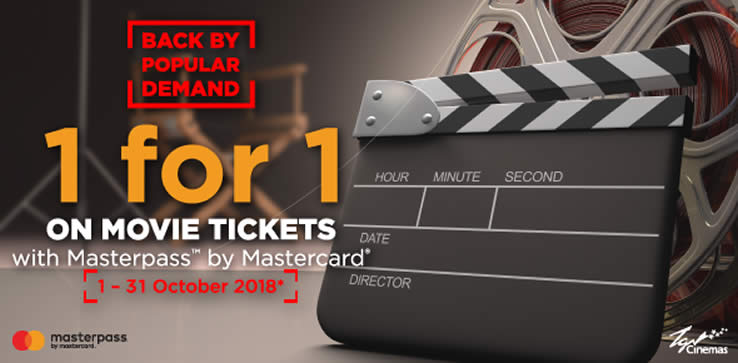 Featured image for TGV Cinemas' Buy-1-FREE-1 movie ticket promotion is back! Valid till 31 Oct 2018