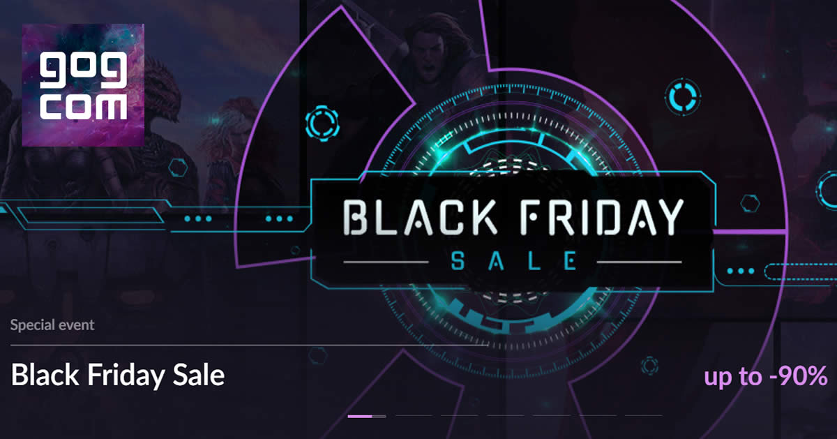 Featured image for GOG.com 500+ deals up to 90% off Black Friday x Cyber Monday sale now on till 27 November 2018