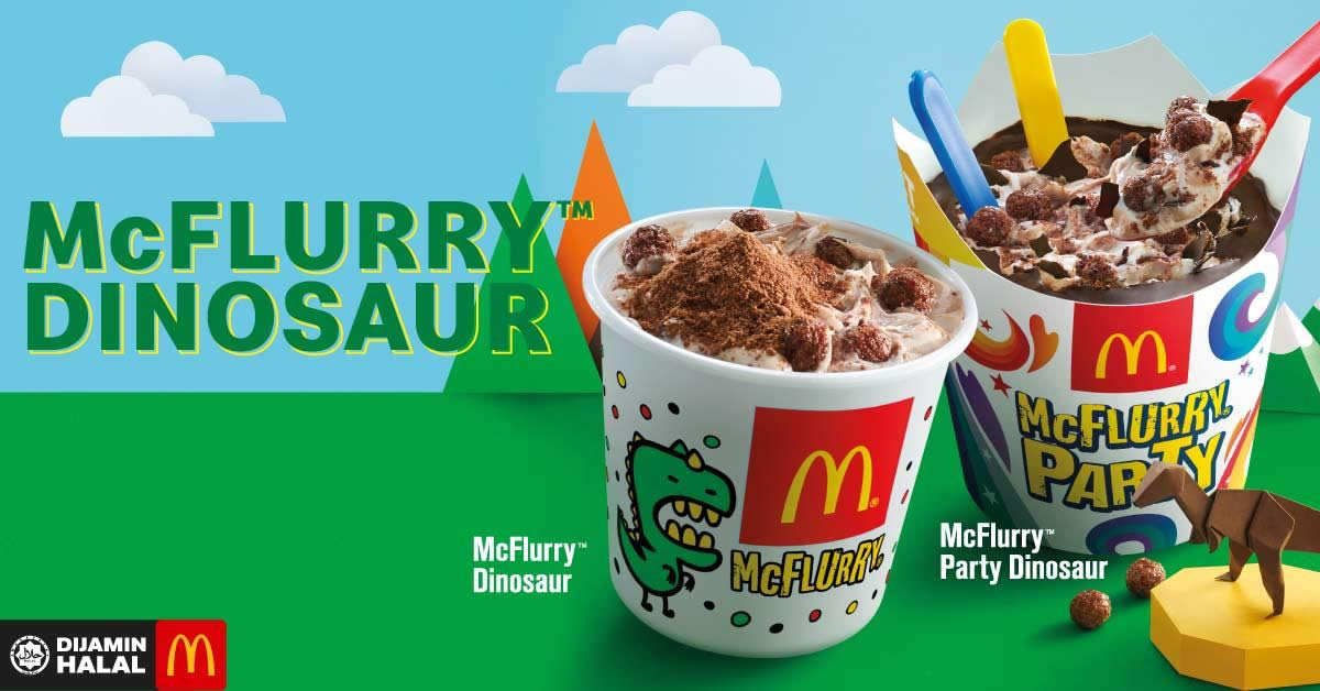 Featured image for McDonald's Dinosaur Desserts are back from 26 November 2018