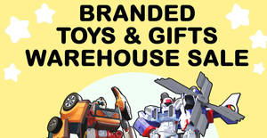 Featured image for RB Zicon branded toys & gifts warehouse sale from 17 – 22 Dec 2018