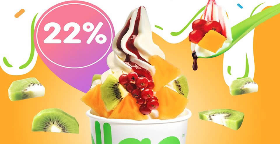 Featured image for llaollao has 22% off medium tub, large tub, sanum and smoothies at M'sia outlets on Wed, 11 Oct 2023