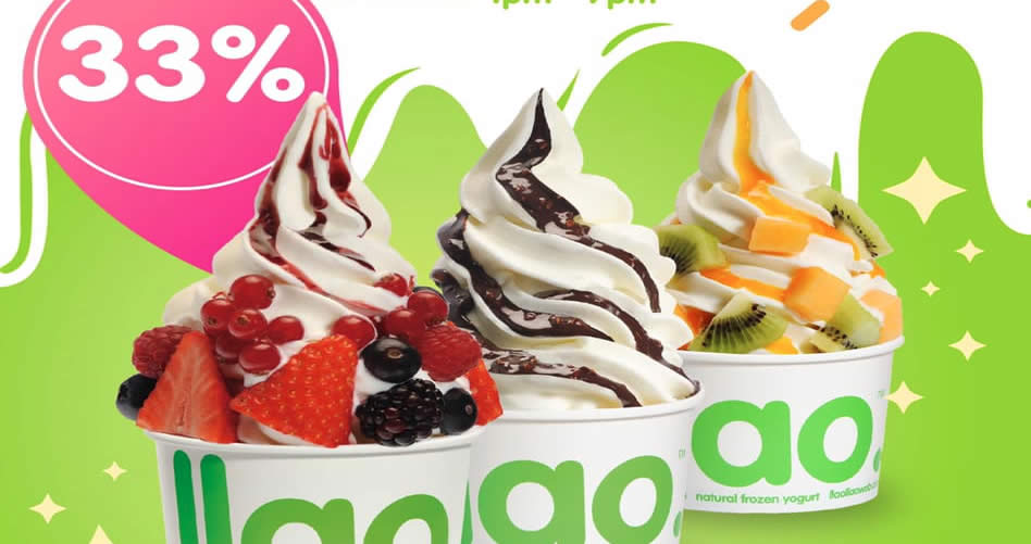 Featured image for llaollao: 33% OFF medium, large and Sanum tubs for one-day only on 18 December 2019
